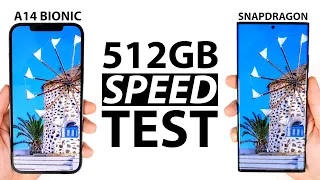 iPhone 12 Pro Max vs Note 20 Ultra Speed Test! (512GB vs 512GB Snapdragon)