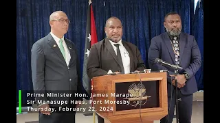 Prime Minister Marape addresses claims of avoiding constitutional duties