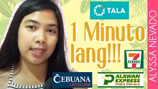 TALA Loan | PAANO MAG BAYAD SA 7 Eleven, Palawan Express, Cebuana | Alyssa Nevado