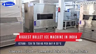 Supercold IC750B Commercial Bullet Ice Cube Making Machine