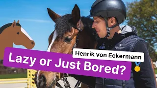 IS YOUR HORSE LAZY OR JUST BORED? Henrik von Eckermann's take on lazy horses