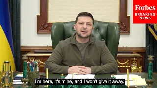 'I’m Not Hiding And I'm Not Afraid Of Anyone': Zelensky Posts Video From Kyiv Office