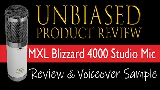 MXL 4000 Blizzard Condenser Microphone Review & Sample Voiceover - 4k UHD