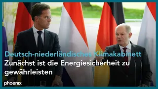 Klimakabinett: Pressekonferenz Kanzler Scholz mit dem niederländischen Premier Mark Rutte