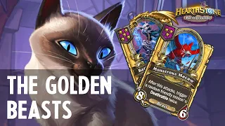 Mr. Bigglesworth & The GOLDEN BEASTS | Hearthstone Battlegrounds (19.0)