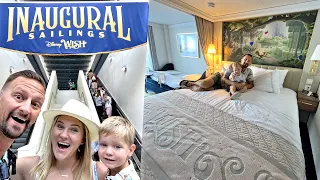 Our Disney Wish Cruise Embarkation Day! | Room Tour, Sail Away Party, Arendelle Dinner, Merch & More