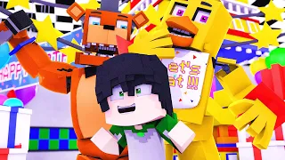 FUI ADOTADO PELA FAMILIA DO FREDDY E DA CHICA NO MINECRAFT! (Five Night's at Freddy)