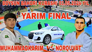 Muhammadkarim Norquvat Boysun Bahori Kurashi 3.05.2024#bexruz_uz #judo #miliy_kurash #intervyu