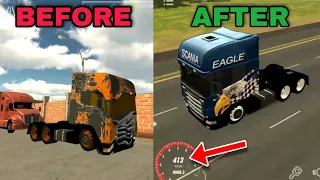 funny🤣rebuilding abandoned scania euro truck car parking multiplayer roleplay #14 trending