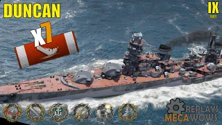 Duncan 7 Kills & 267k Damage | World of Warships Gameplay