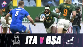 EXTENDED HIGHLIGHTS | Italy v South Africa | Autumn Nations Series