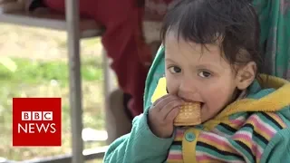 Sheltering from shelling in Kashmir - BBC News