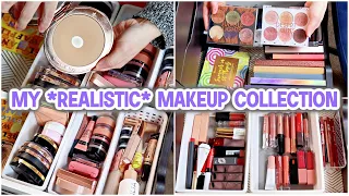 My Realistic Makeup Collection & Vanity Tour 2022 // Makeup Storage & Organization