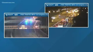 An overnight crash shuts down HRBT for hours