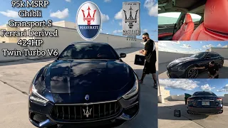 2021 Maserati Ghibli Gransport S Ferrari Derived 424hp Twin-turbo V6 Blu Nobile & EXHAUST