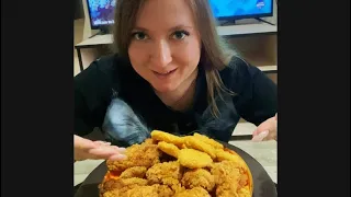 МУКБАНГ/ОБЖОР/КРЫЛЬЯ KFC/КУПИЛИ УДОЧКУ/#mukbang #мукбангроссия #asmreating #обжор