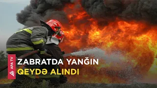 Bakıdakı neft buruqları yanğından mühafizə olundu – APA TV