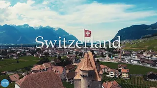 Швейцария с высоты птичьего полета.