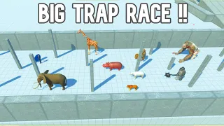 BIG TRAP RACE in animal revolt battle simulator - animal revolt olympics - animal revolt trap - arbs