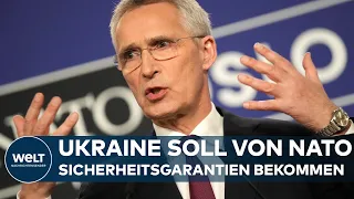 JENS STOLTENBERG: Generalsekretär fordert Sicherheitsgarantien für Ukraine bis Nato-Beitritt