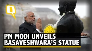 PM Modi Unveils Bust of 12th Century Kannada Poet Basaveshwara