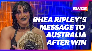 'Show the haters they suck!' - Rhea Ripley's message to Australia | WWE Elimination Chamber | BINGE