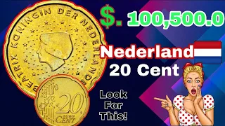 Netherlands 20 Euro Cent coin worth up to $100,500 Rare Belgium 20 Euro coins worth money!