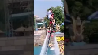 flyboard enak enak 🤣#flyboard #waterpark #hotwater