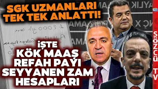 Seyyanen Zam, Refah Payı ve Kök Maaş Hesabını SGK Uzmanları Zamlı Maaş Tablosuyla Anlattı