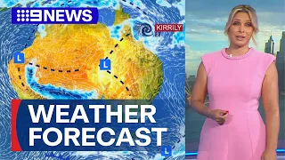 Australia Weather Update: Cyclone Kirrily forms into category 1 system | 9 News Australia