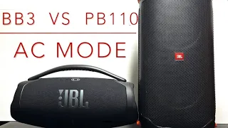 JBL BoomBox 3 vs PartyBox 110 in AC MODE 🎶 sound test