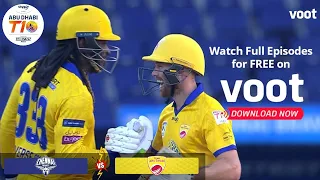 Highlights | Abu Dhabi T10 League | Team Abu Dhabi Vs The Chennai Braves | Watch For Free On Voot