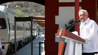Inauguración del Tren de Pasajeros del Istmo, Línea Z, desde Salina Cruz, Oaxaca