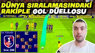 DÜNYA SIRALAMASINDAKİ RAKİPLE EFSANE MAÇ 🔥 GOL DÜELLOSU ( EFOOTBALL 2023 MOBILE )