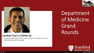 Lambda Trial in COVID-19 – Stanford Department of Medicine Grand Rounds - 21 Oct 2020