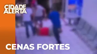 Homem é espancado dentro de posto de saúde e seguranças não impedem briga