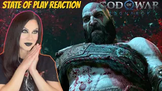 GOD OF WAR RAGNAROK TRAILER REACTION - PLAYSTATION STATE OF PLAY