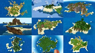 TOP 25 ISLAND SEEDS For Minecraft Bedrock Edition! (PE, Xbox, Playstation, Switch & Windows 10)