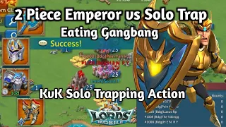 Lords Mobile - 2 Piece Emperor vs My F2P Solo Trap - Eating Full Gangbang - 150K Gems Ransom ...