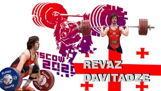 Revaz Davitadze (GEO)- all attempts | 2021 European Weightlifting Championships Russia, Men 89 kg