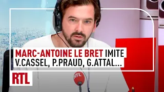 Marc-Antoine Le Bret imite Vincent Cassel, Pascal Praud, Emmanuel Macron et Gabriel Attal