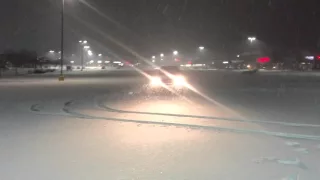 Snow drift in a RAV4