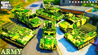Stealing SECRET MILITARY VEHICLES With Franklin GTA 5 RP!