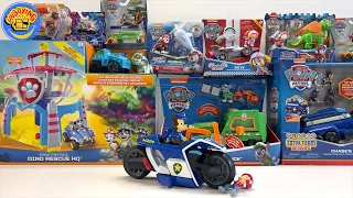 Paw Patrol Collection Unboxing Review|Rocky reuse IT truck |Chases team police cruiser|Patrick ASMR