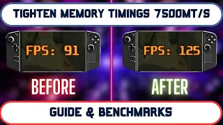 LEGION GO Memory Timings boost guide & benchmarks [7500MT/s]