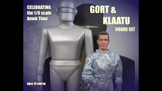 GORT and KLAATU the Amok Time Sixth scale Figure set from The Day the Earth Stood Still