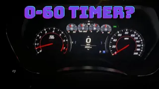 Can't find 0-60 Timer on 2021 Camaro SS??