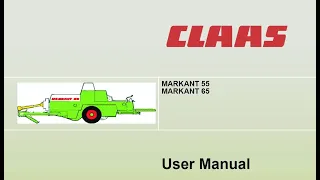 Claas Markant 55 65  - User Manual