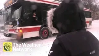 Toronto bus driver interrupts report with an important message for the city