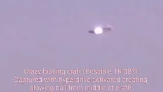 Wow! UFO/UAP/TR-3B Craft Captured With Zero Tech Glowing Ball!